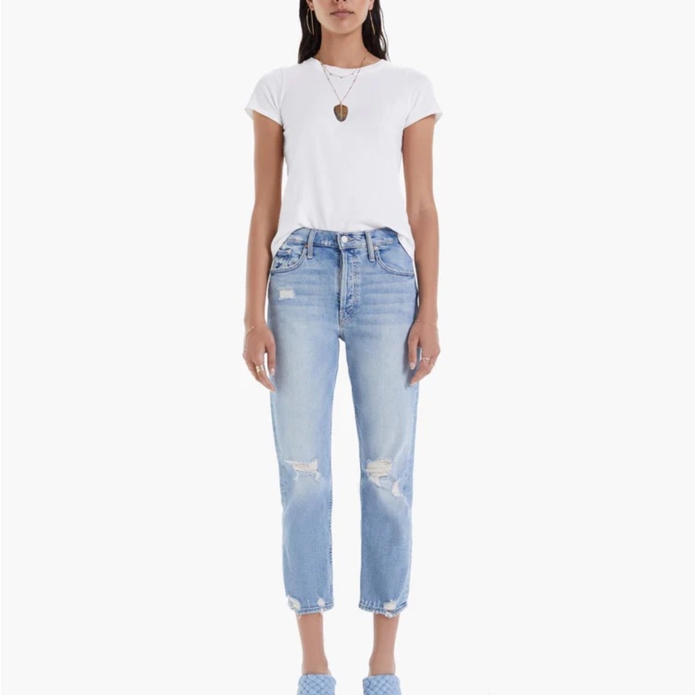 MOTHER SUPERIOR 👖 High Waisted The Confession Straight Legged Cropped Jeans!